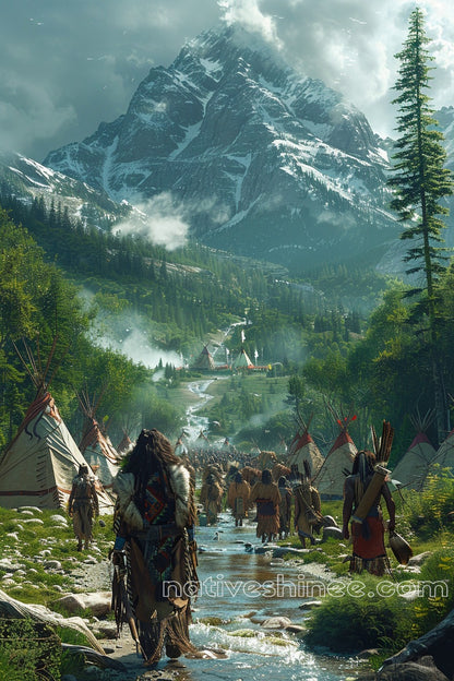 Return to the Sacred Valley Native American Canvas