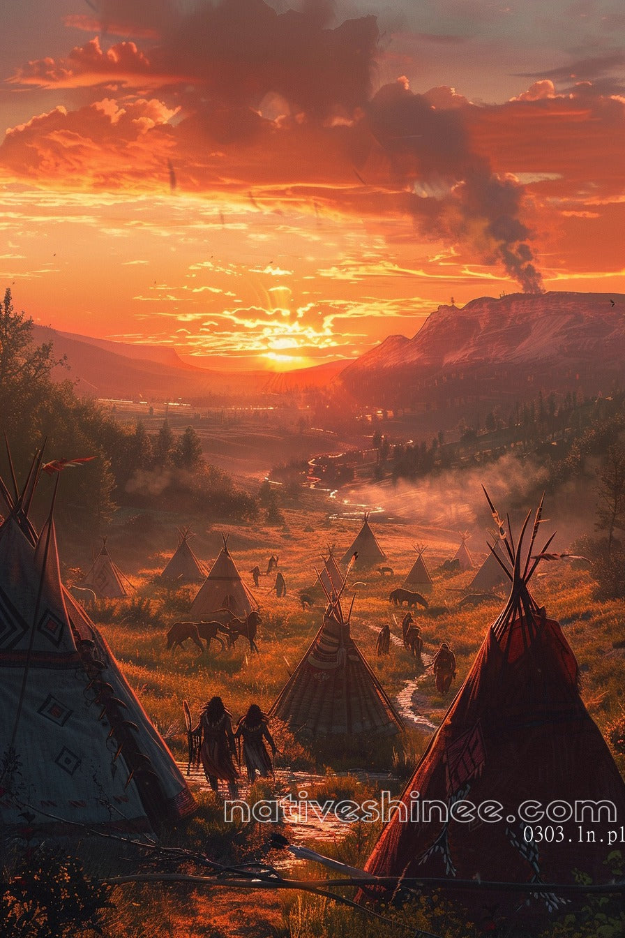 Dawn Native American Canvas