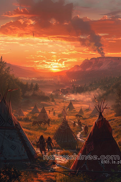 Dawn Native American Canvas