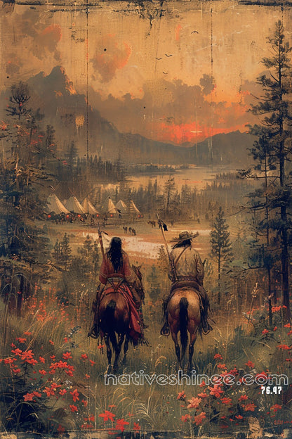 Journey to the Sacred Valley Native American Canvas