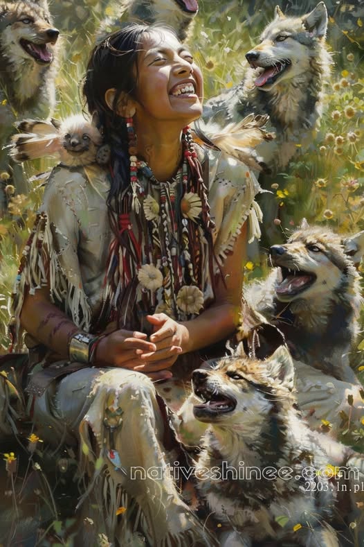 Luna’s Daughter Native American Canvas