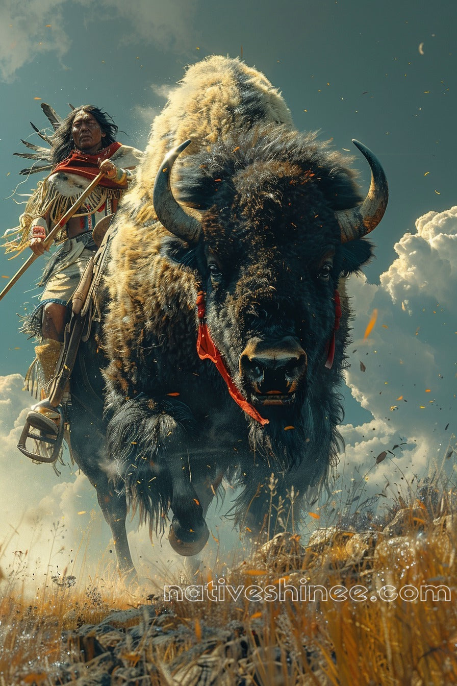 Thunder of the Plains Native American Canvas