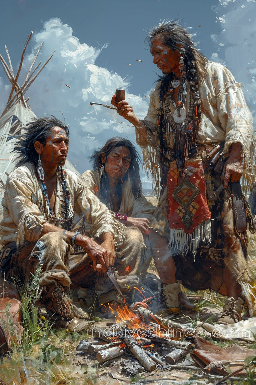 Unity's Circle Native American Canvas