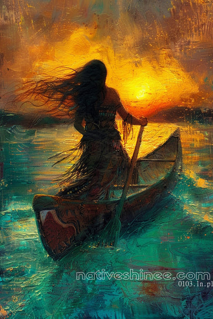 The Women Native American Canvas