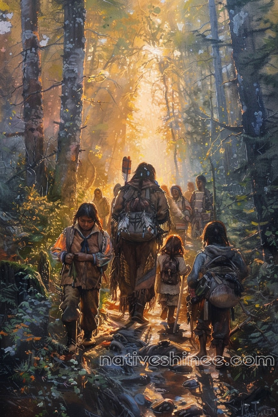 Carrying the Legacy Native American Canvas