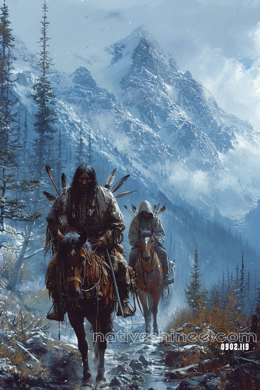 Path of the Ancestors Native American Canvas