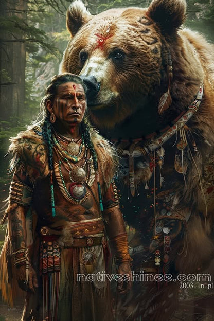 Related Native American Canvas