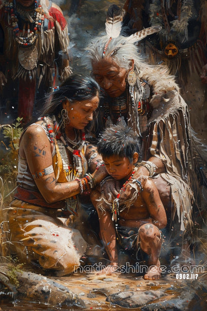 Guided by Ancestors Native American Canvas