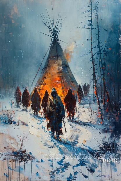 Walk With Purpose Native American Canvas