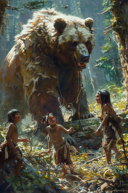 Real Friend Native American Canvas