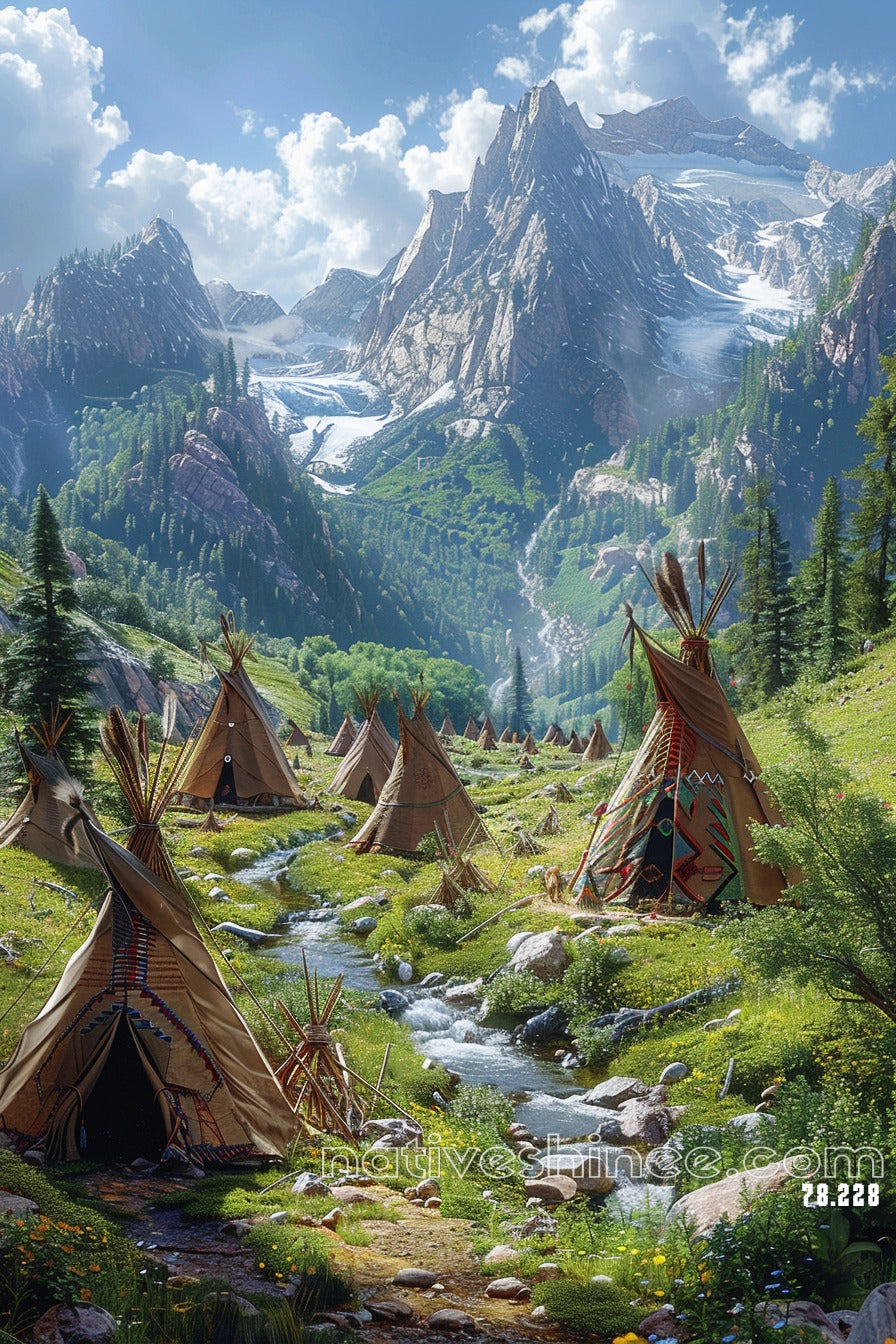 Whispers of the Valley Native American Canvas