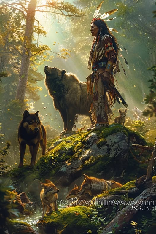 Nature's Sentinel Native American Canvas