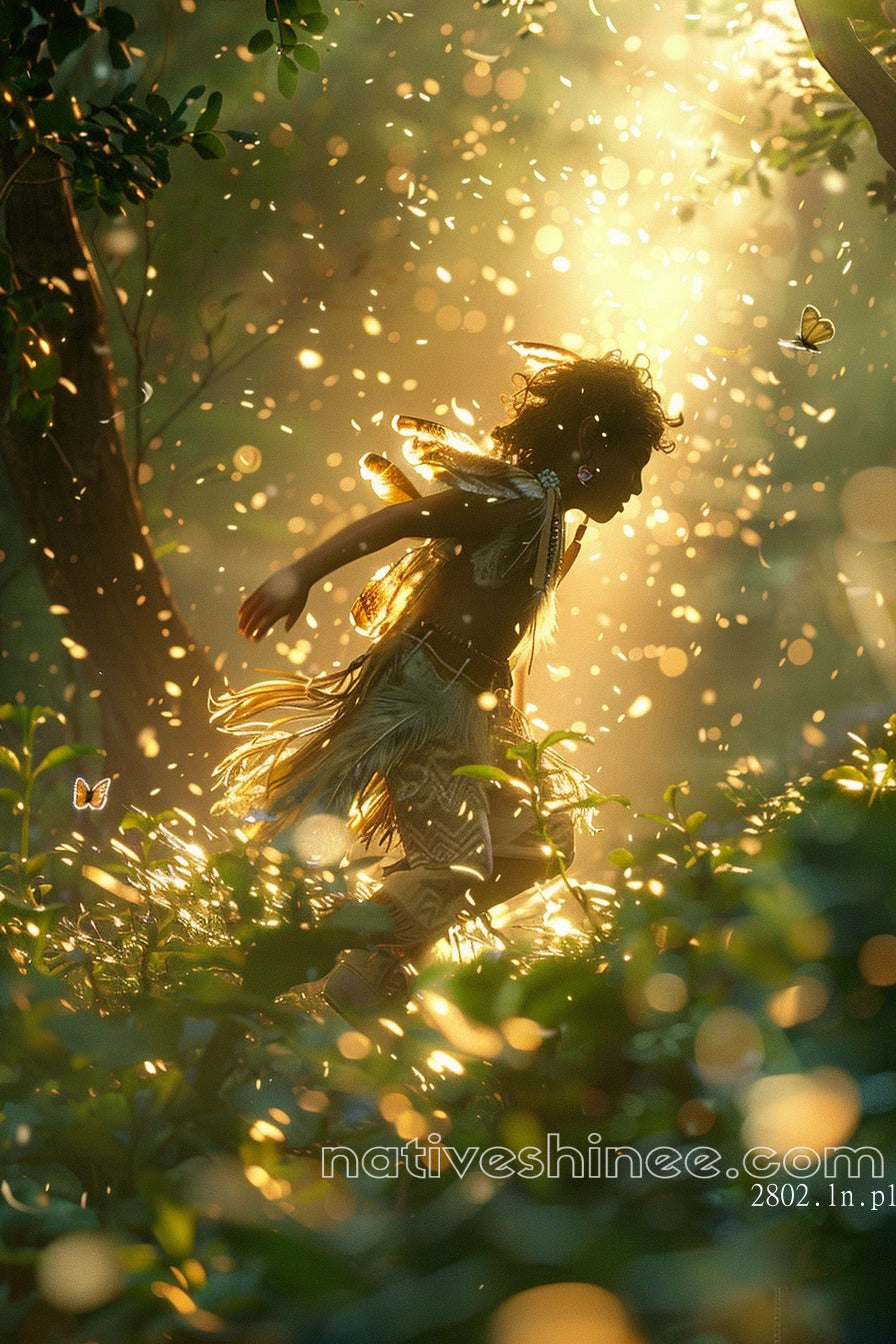 Walking Path Native American Canvas