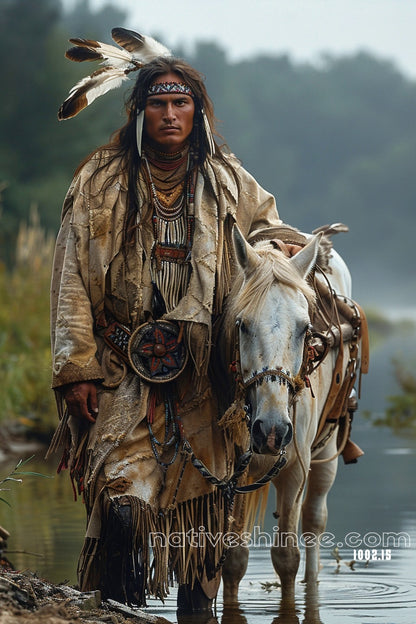 Footsteps Native American Canvas