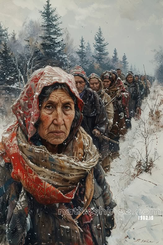 Trail of Resilience Native American Canvas