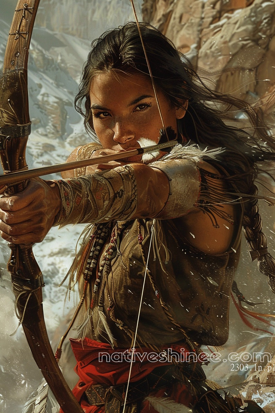 Archer's Focus Native American Canvas