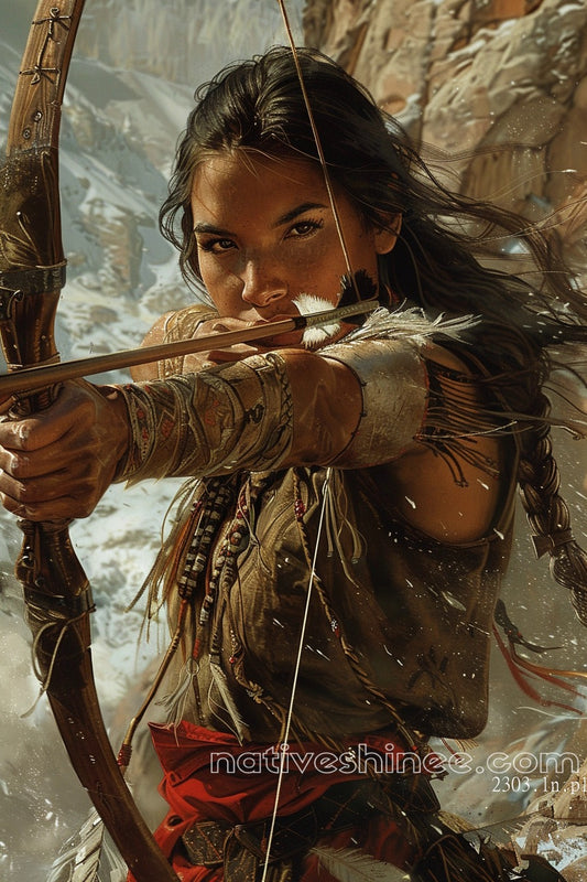 Archer's Focus Native American Canvas