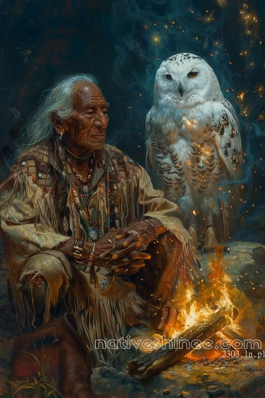 Mystic Flames Native American Canvas