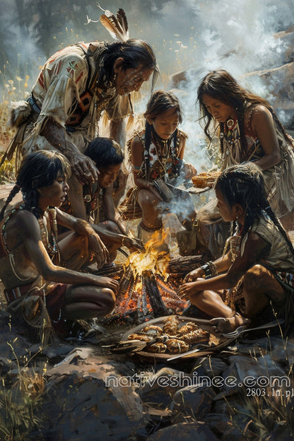 Whispered Wisdom: Native American Canvas