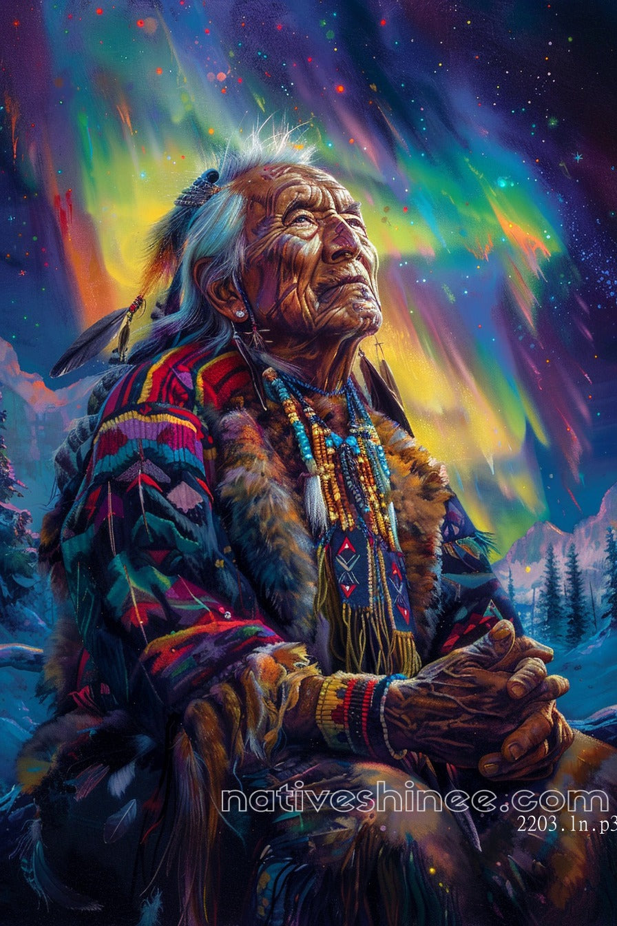 Aurora Vision Native American Canvas