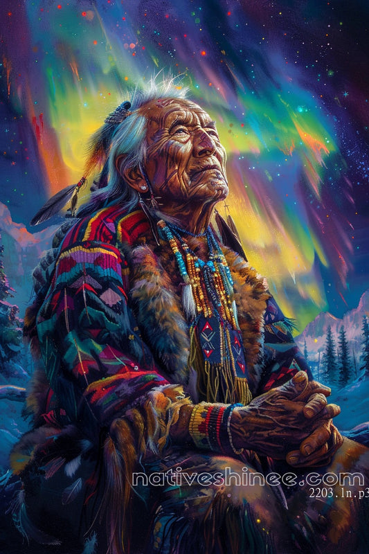 Aurora Vision Native American Canvas