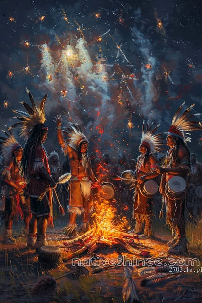 Gentle Footsteps: Native American Canvas