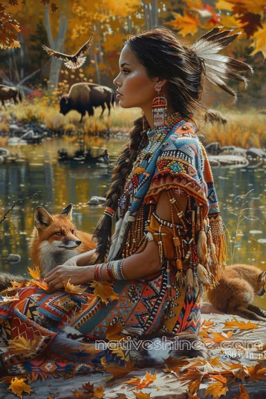 True Self's Path: Native American Canvas