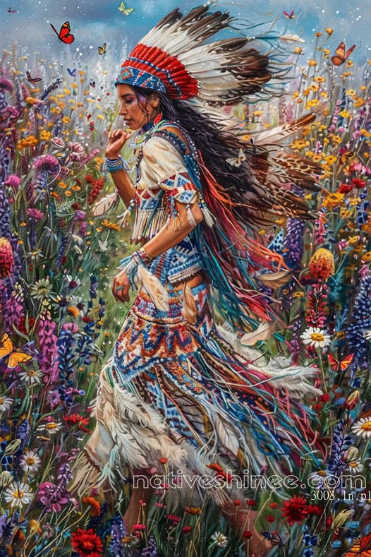 Butterfly Spirit: Native American Canvas