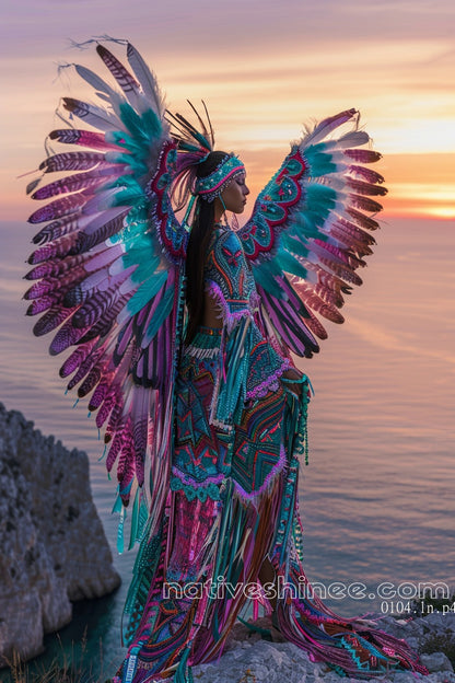 Feathered Spirit Native American Canvas