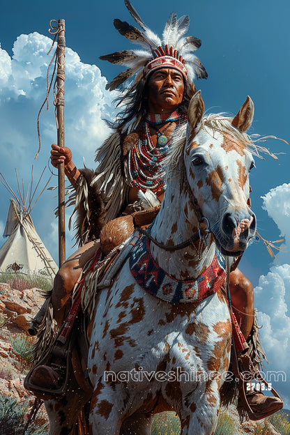 Chief's Journey Native American Canvas