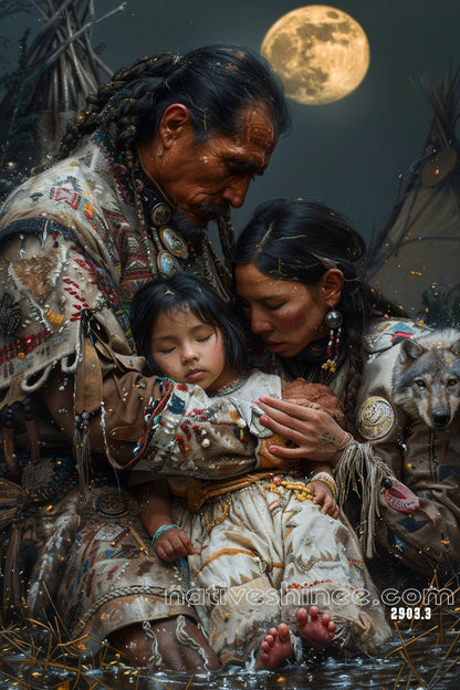 Eternal Kinship - Native American Canvas