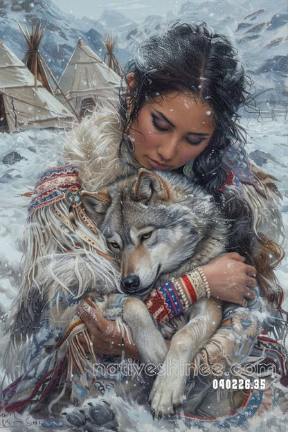 Snowbound Spirit Embrace Canvas