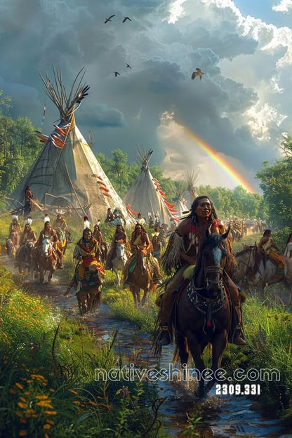 Riders Beneath the Stormlight Canvas