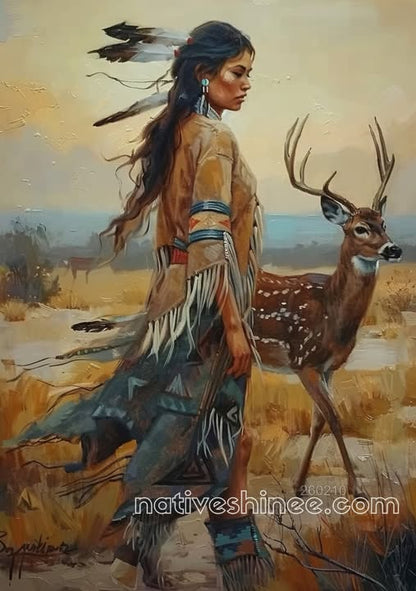 Still Walk with the Stag Canvas