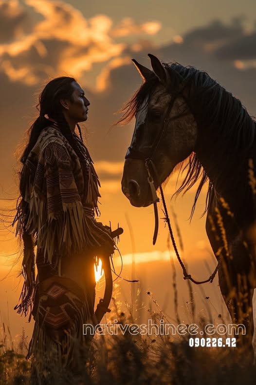 Sunset Vigil with the Painted Horse Canvas