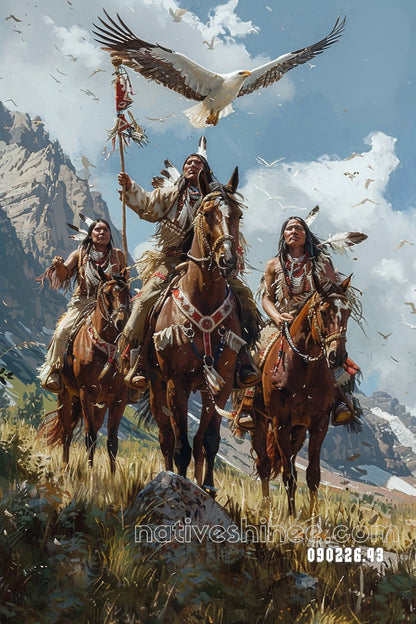Riders Beneath the High Sky Canvas
