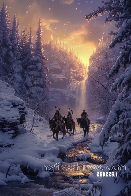 Winter Passage Riders Canvas