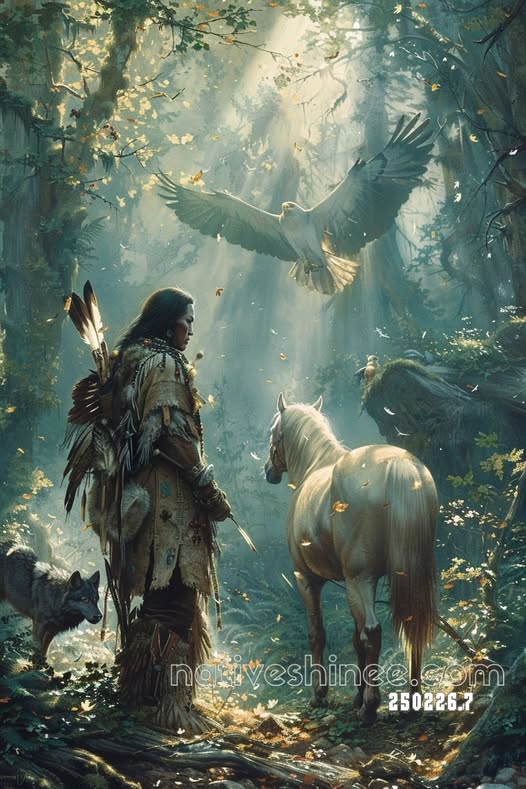 Forest Pause Under Open Wings Canvas