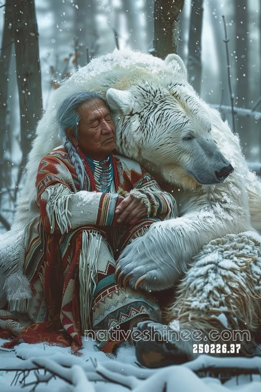 Winter Shelter of the White Bear Canvas