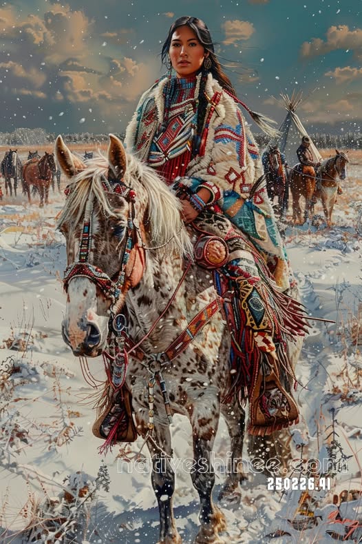Winter Rider of the Open Plain Canvas