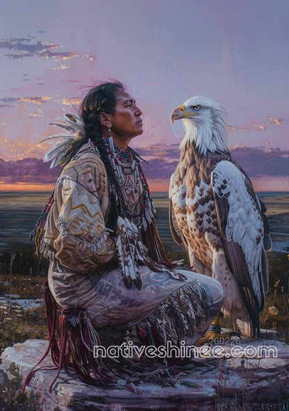 Eagle Witness at Dusk Canvas