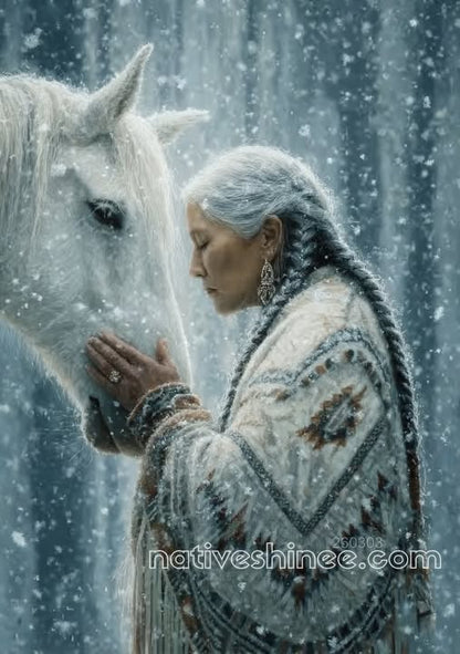 Snowbound Kinship Canvas