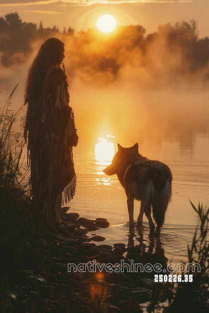 Dawn Watch at the Water Canvas