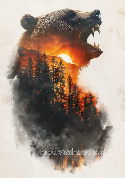 Roar of the Timberline Canvas