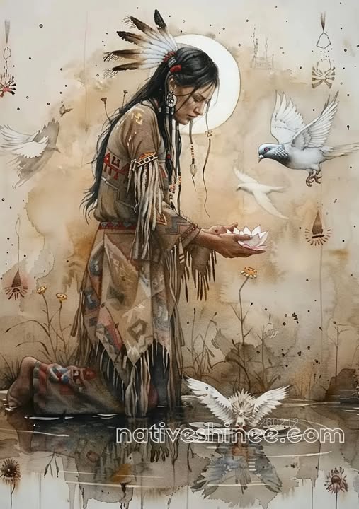 Stillness in Her Hands Canvas