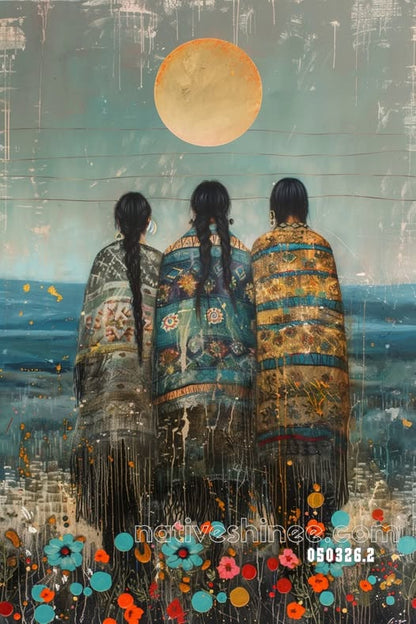 Three Keepers of the Shore Canvas