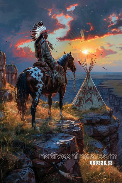 Watcher of the Canyon Sunrise Canvas