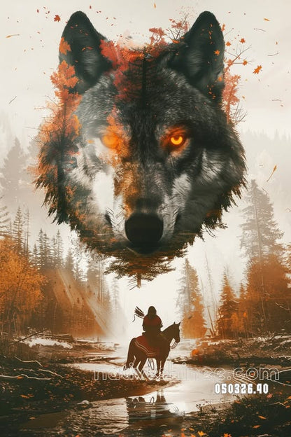 Guardian of the Burnished Woods Canvas