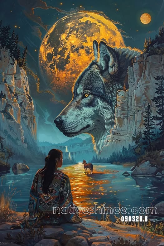 Keeper of the Golden Night Canvas