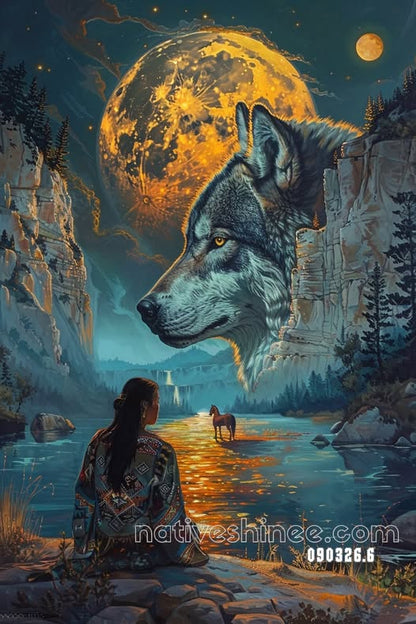 Keeper of the Golden Night Canvas